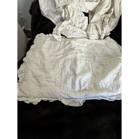 Simply shabby chic lace Toulouse sham and flat sheet full size - Picture 1 of 9